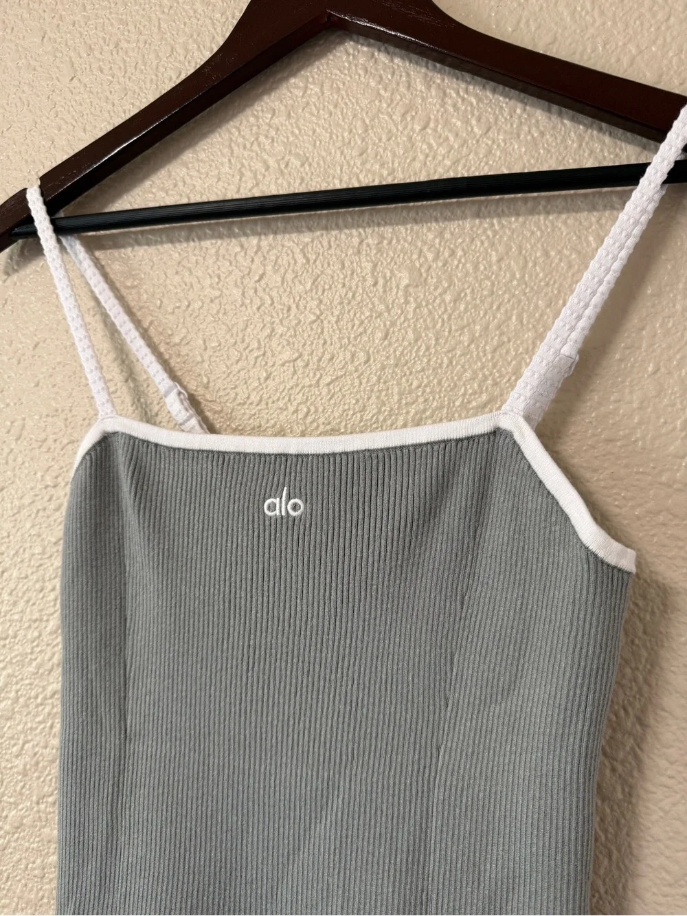 Alo Ribbed Sweater Knit Highline Dress Athleisure Tennis Summer Sporty Dress S